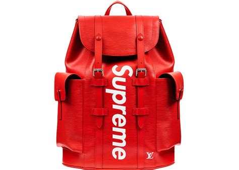 supreme louis vuitton backpack red|Louis Vuitton christopher backpack price.